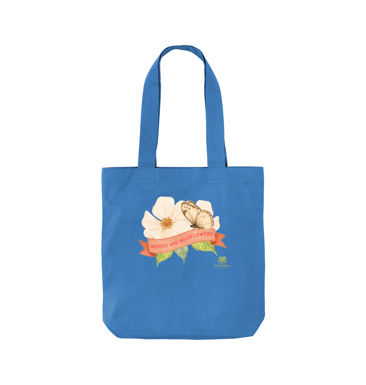 Cornflower Blue Printed Bag Front