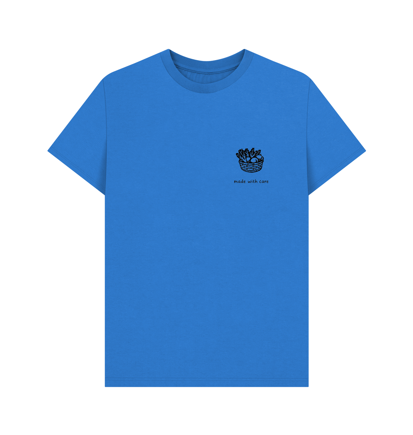 Bright Blue Printed T-shirt Front
