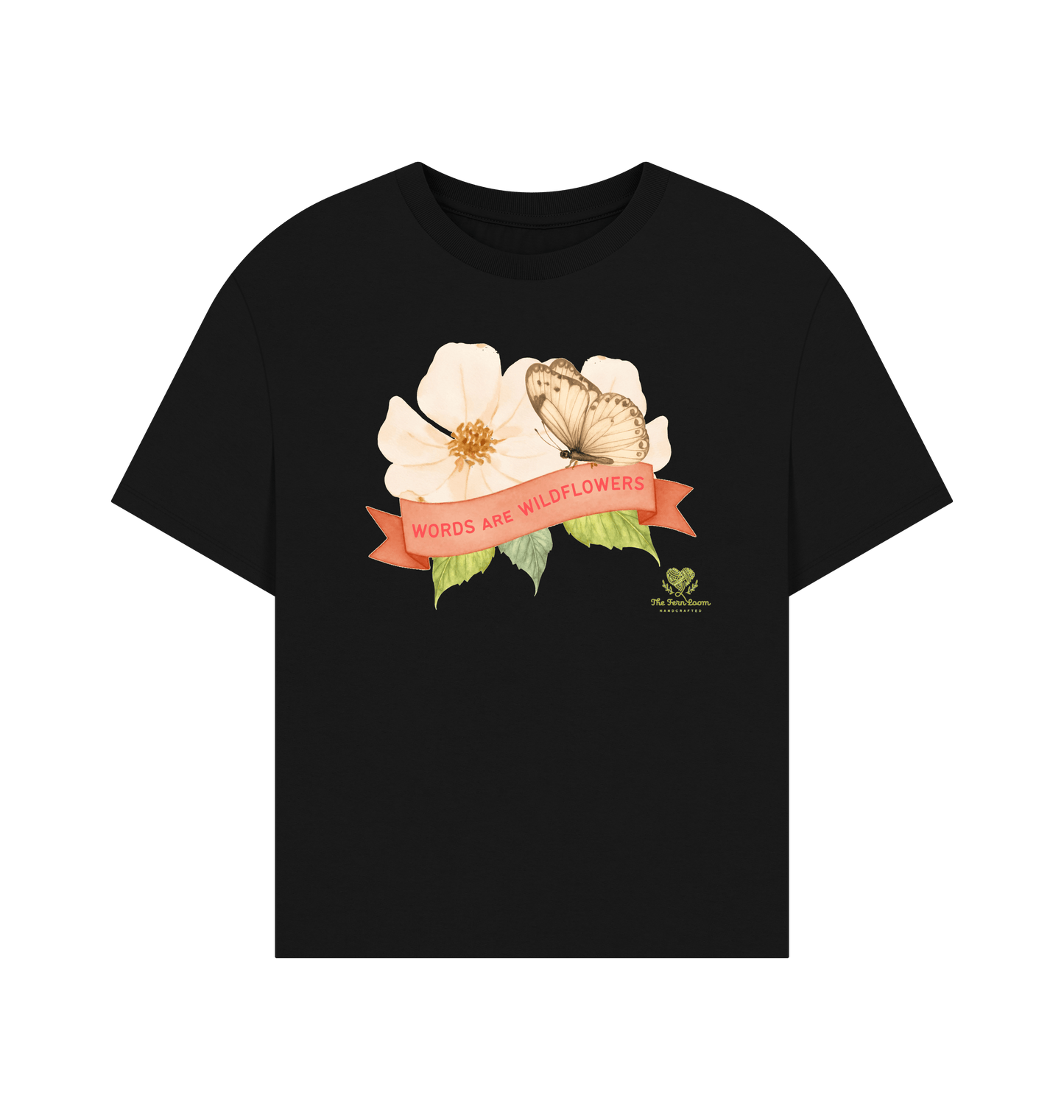 Black Printed T-shirt Front