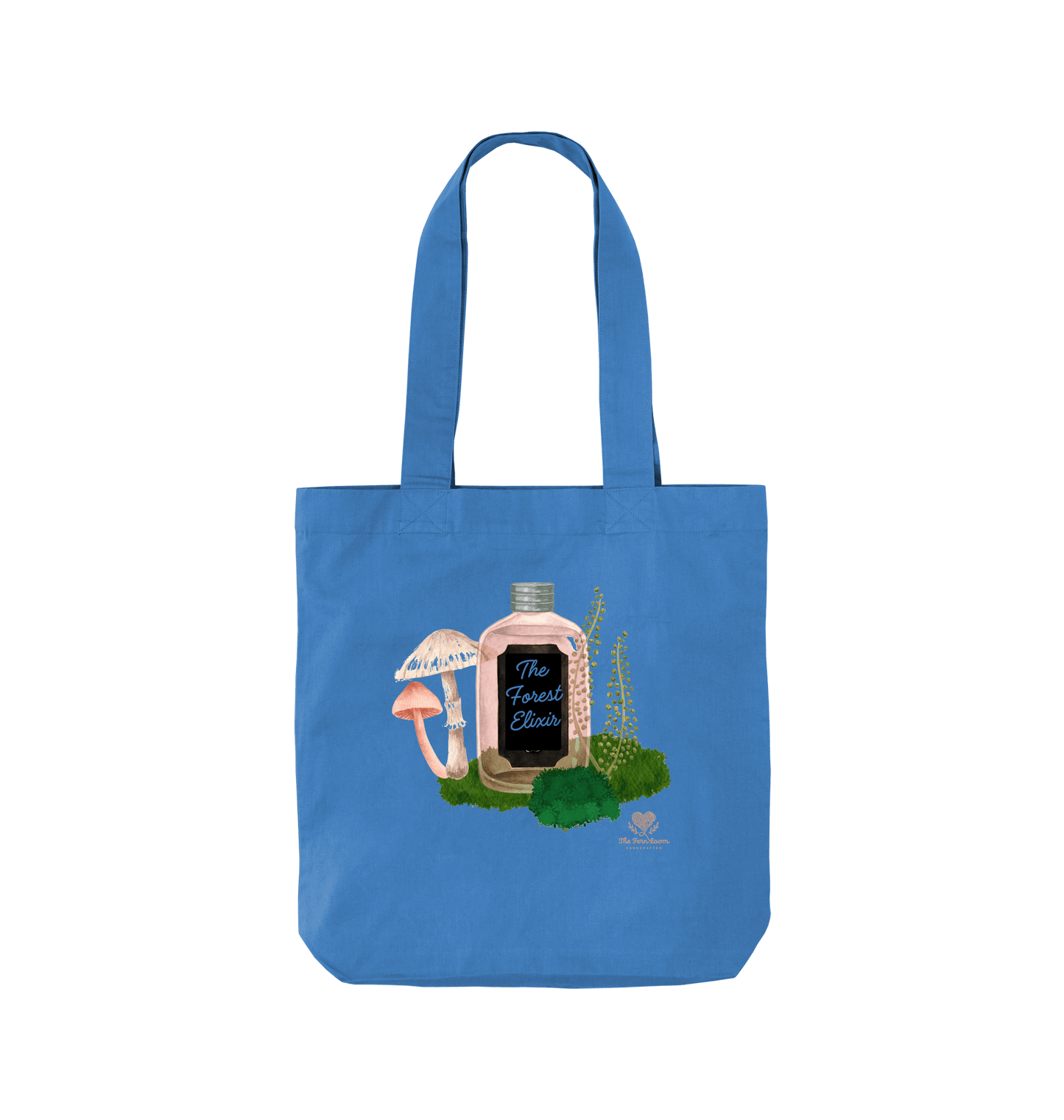 Cornflower Blue Printed Bag Front