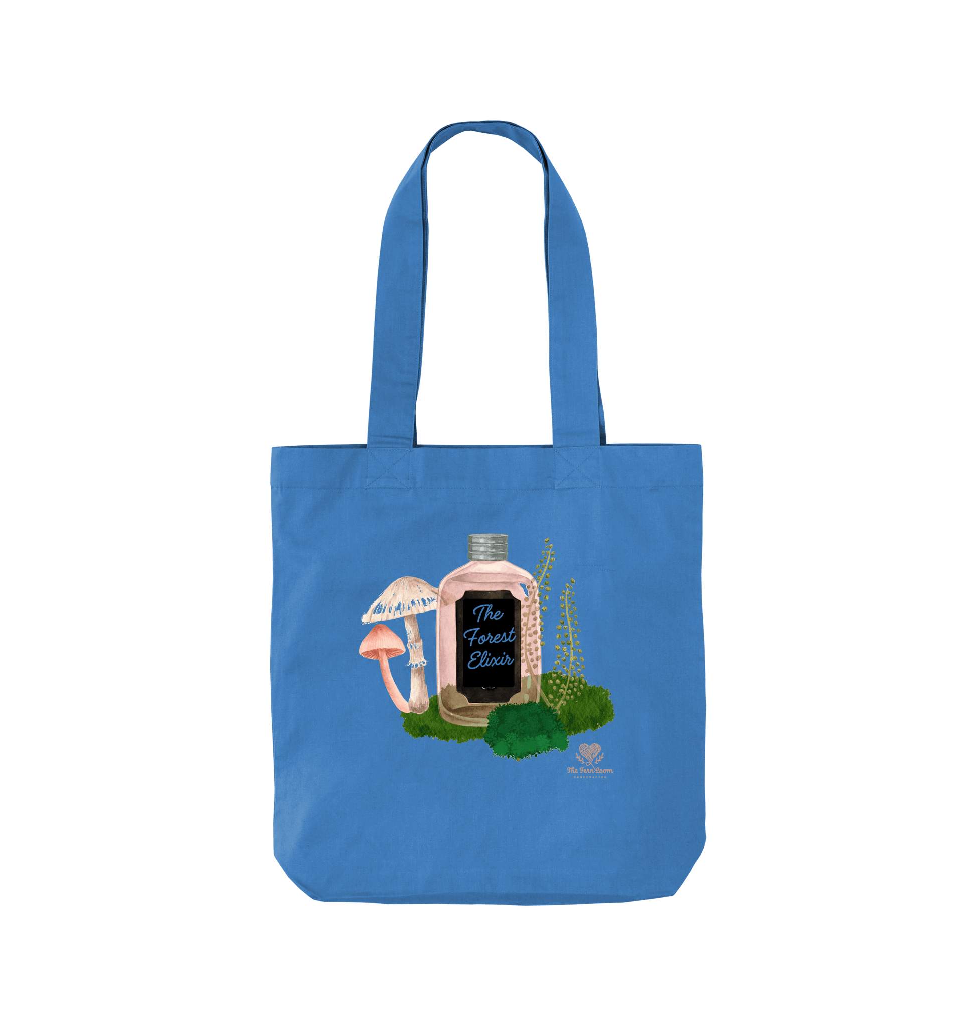 Cornflower Blue Printed Bag Front
