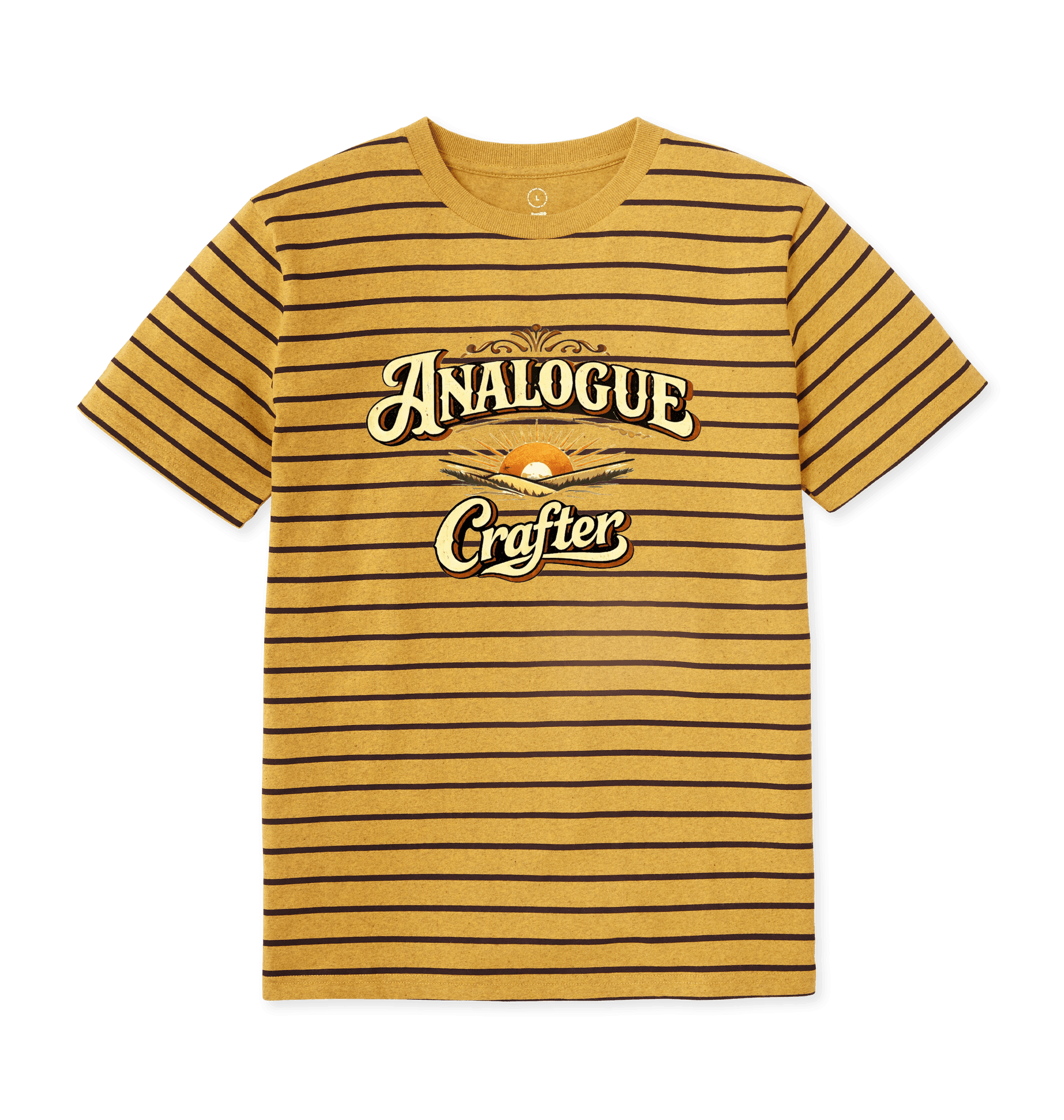 Sunflower Yellow Stripes Printed T-shirt Front