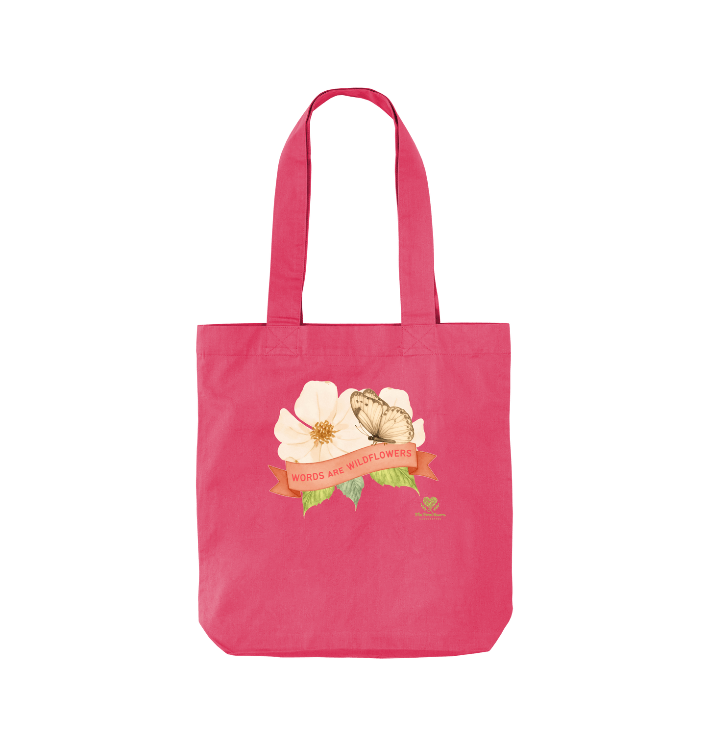 Raspberry Pink Printed Bag Front
