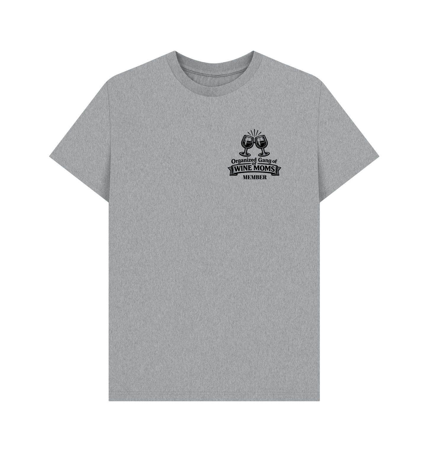 Athletic Grey Printed T-shirt Front