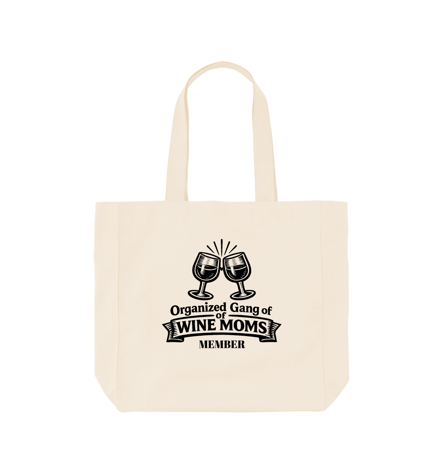 Natural Printed Bag Front