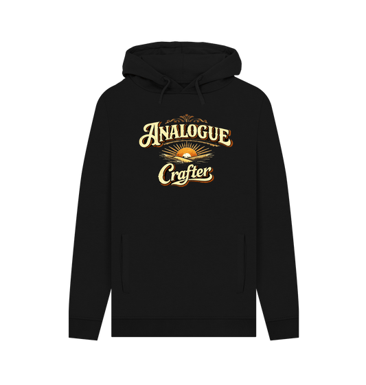 Black Printed Hoody Front