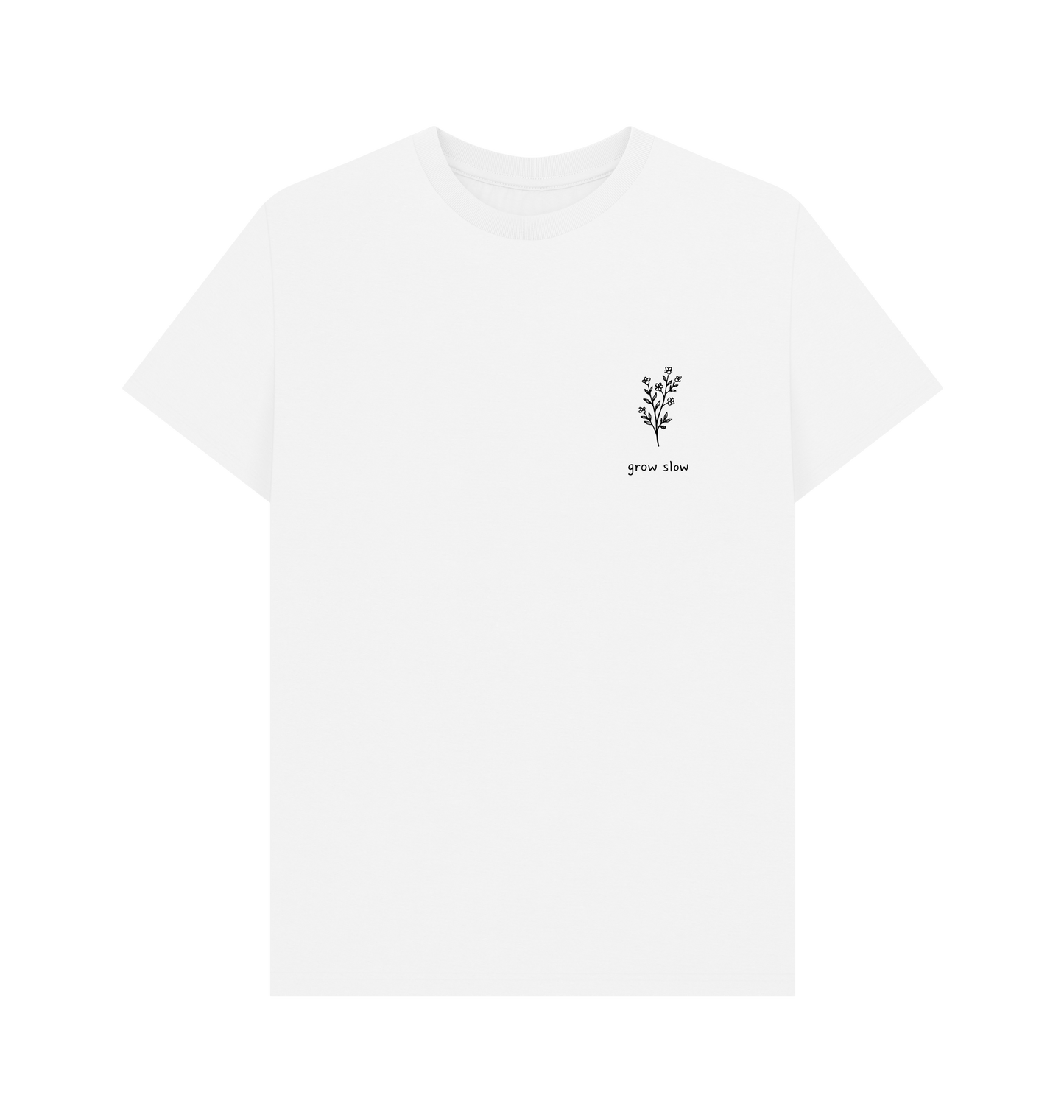 White Printed T-shirt Front