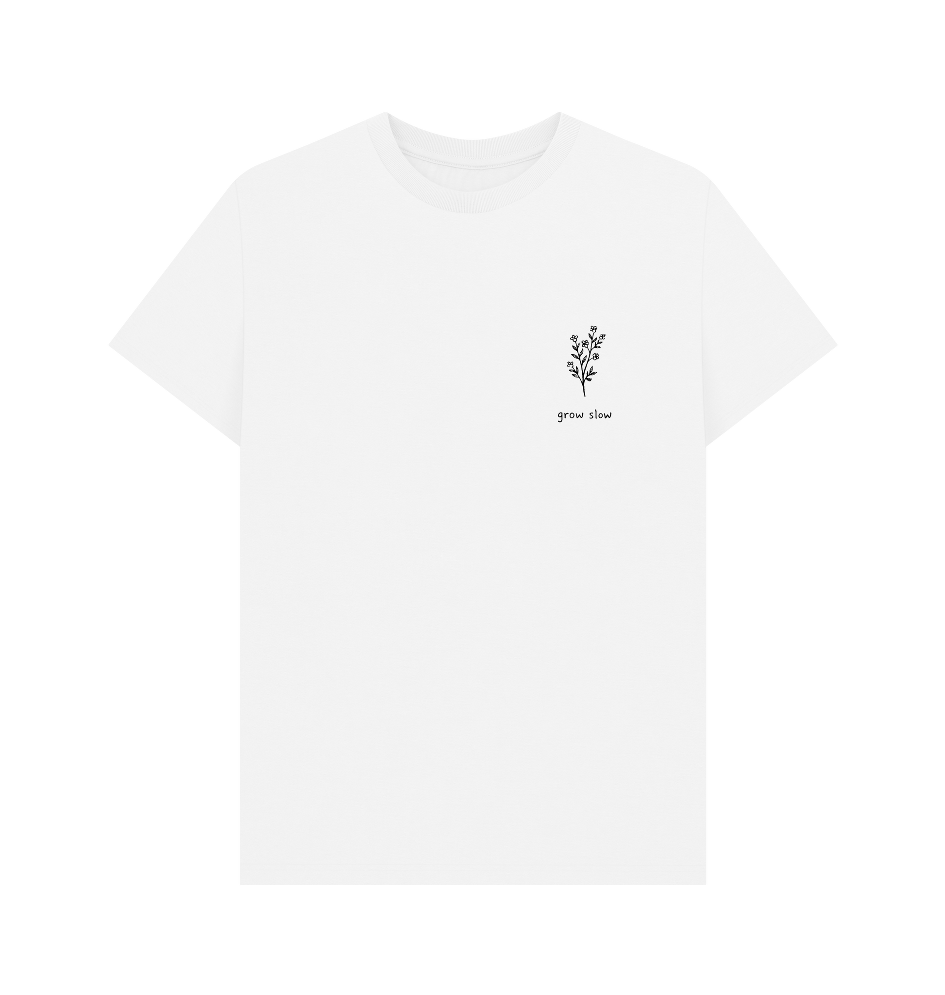 White Printed T-shirt Front