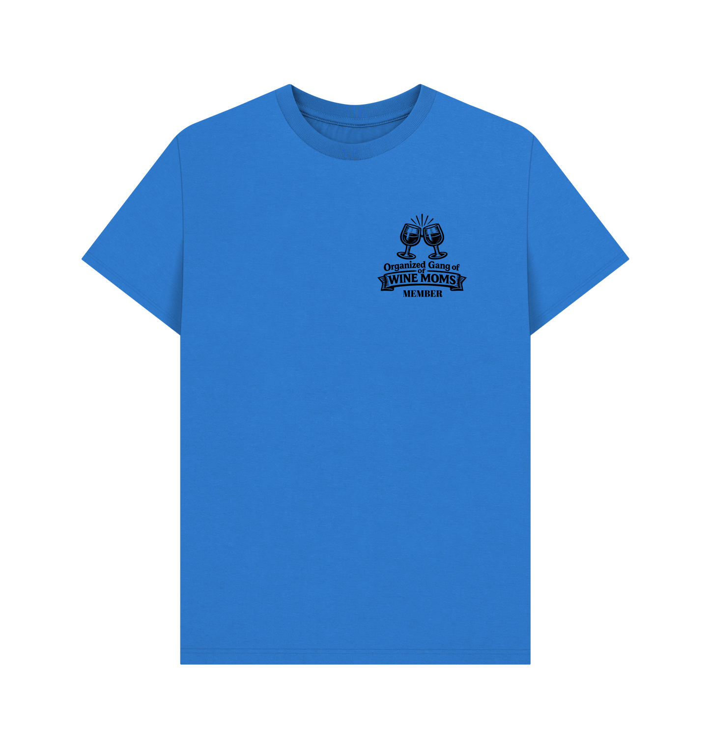 Bright Blue Printed T-shirt Front