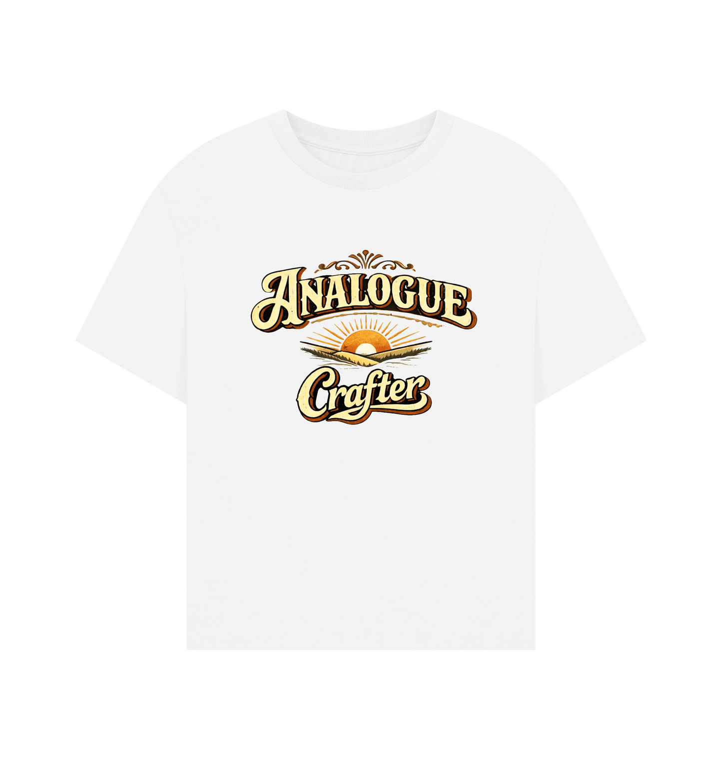 White Printed T-shirt Front