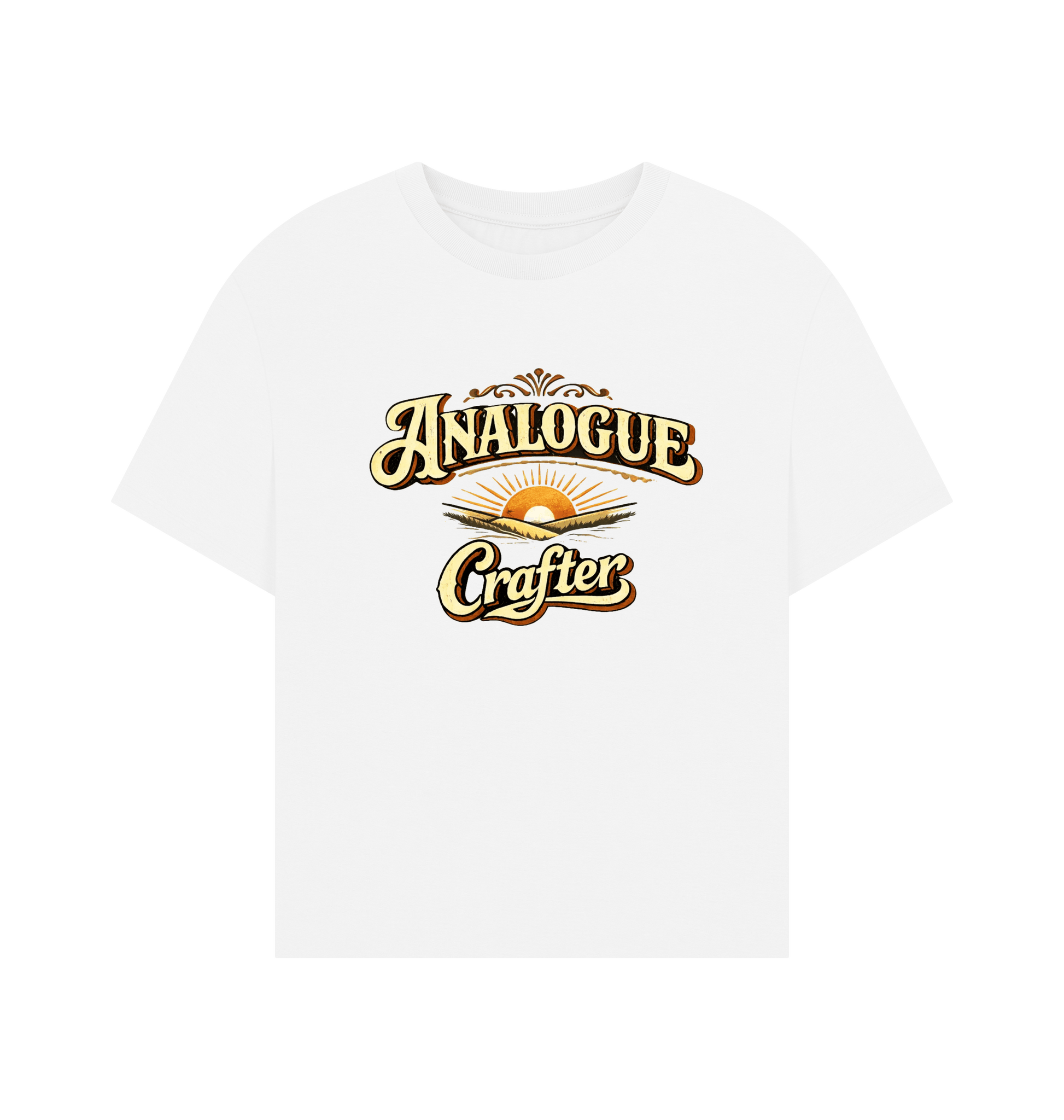 White Printed T-shirt Front