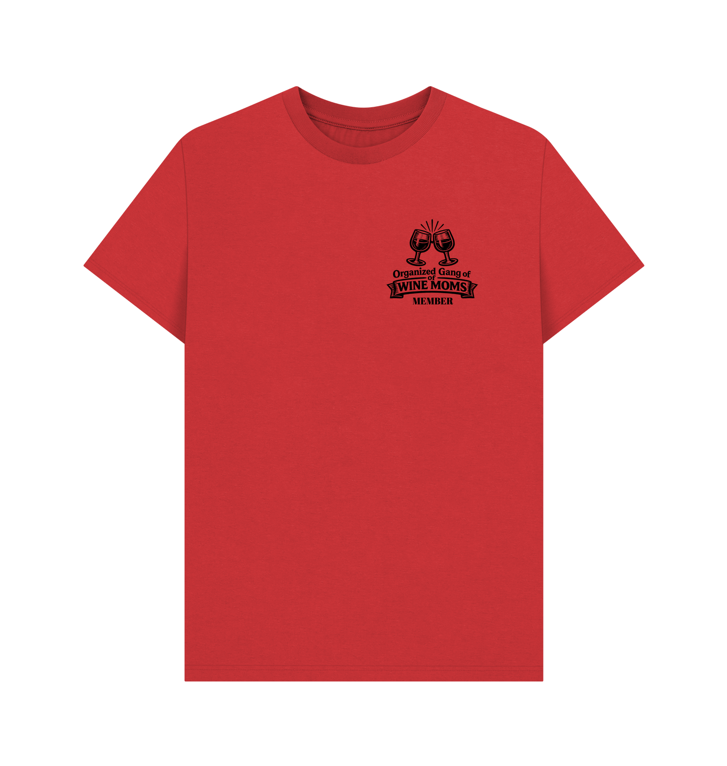 Red Printed T-shirt Front